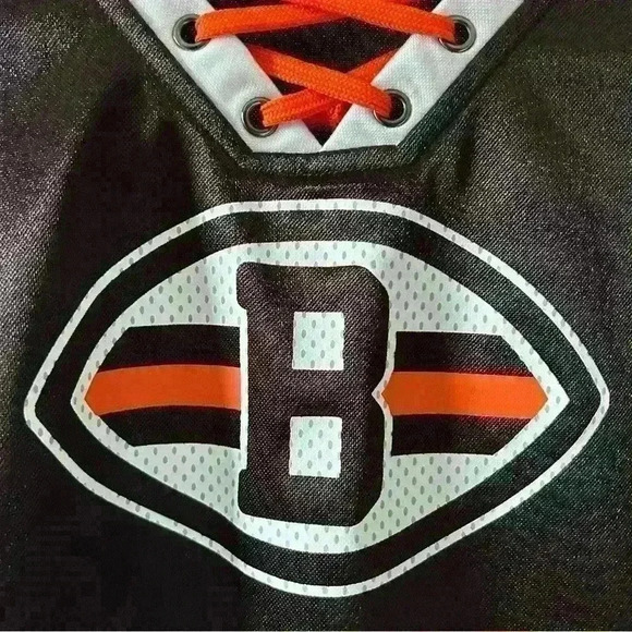 Vintage cleveland browns lace up brown shirt - Picture 4 of 4